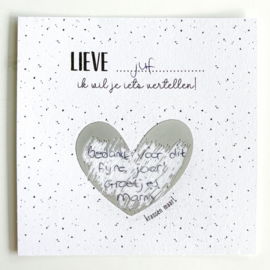 Lieve ... ik wil je iets vertellen! | kraskaart