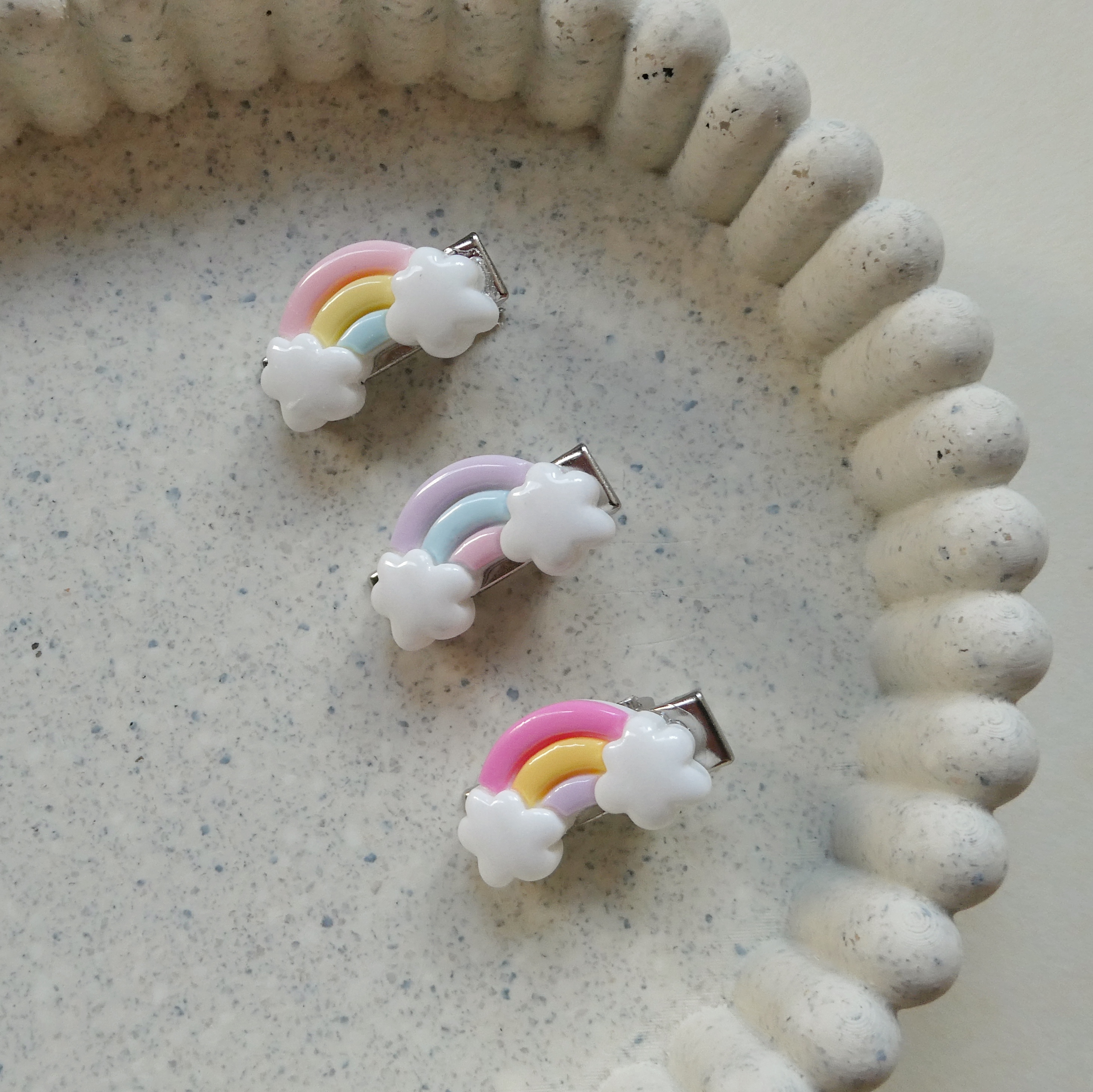 Regenboogjes | alligator clip