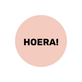 HOERA - roze | sticker