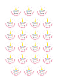 Unicorn sticker met naam