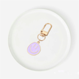Smiley - lila | sleutelhanger