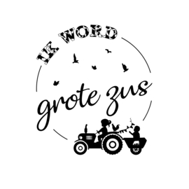 Ik word grote zus - boerderij | strijkapplicatie