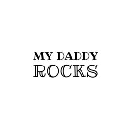 My daddy rocks | strijkapplicatie