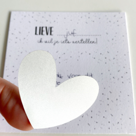 Lieve ... ik wil je iets vertellen! | kraskaart