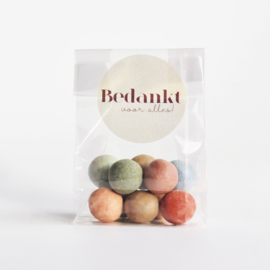 Plastic zakje met 10 zaadbommen