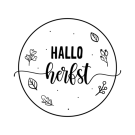 Welkom herfst | (voordeur)sticker