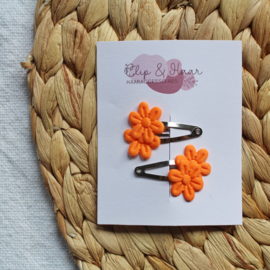 Kleine oranje bloemetjes - 2 | klik klak