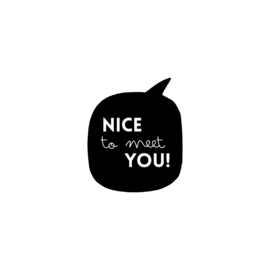 Nice to meet you | strijkapplicatie