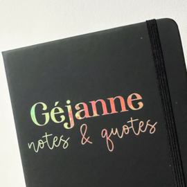 Naamsticker | holografisch Sunset Pink