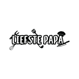 Liefste papa (kok/BBQ) | DIY-stickers vaderdag