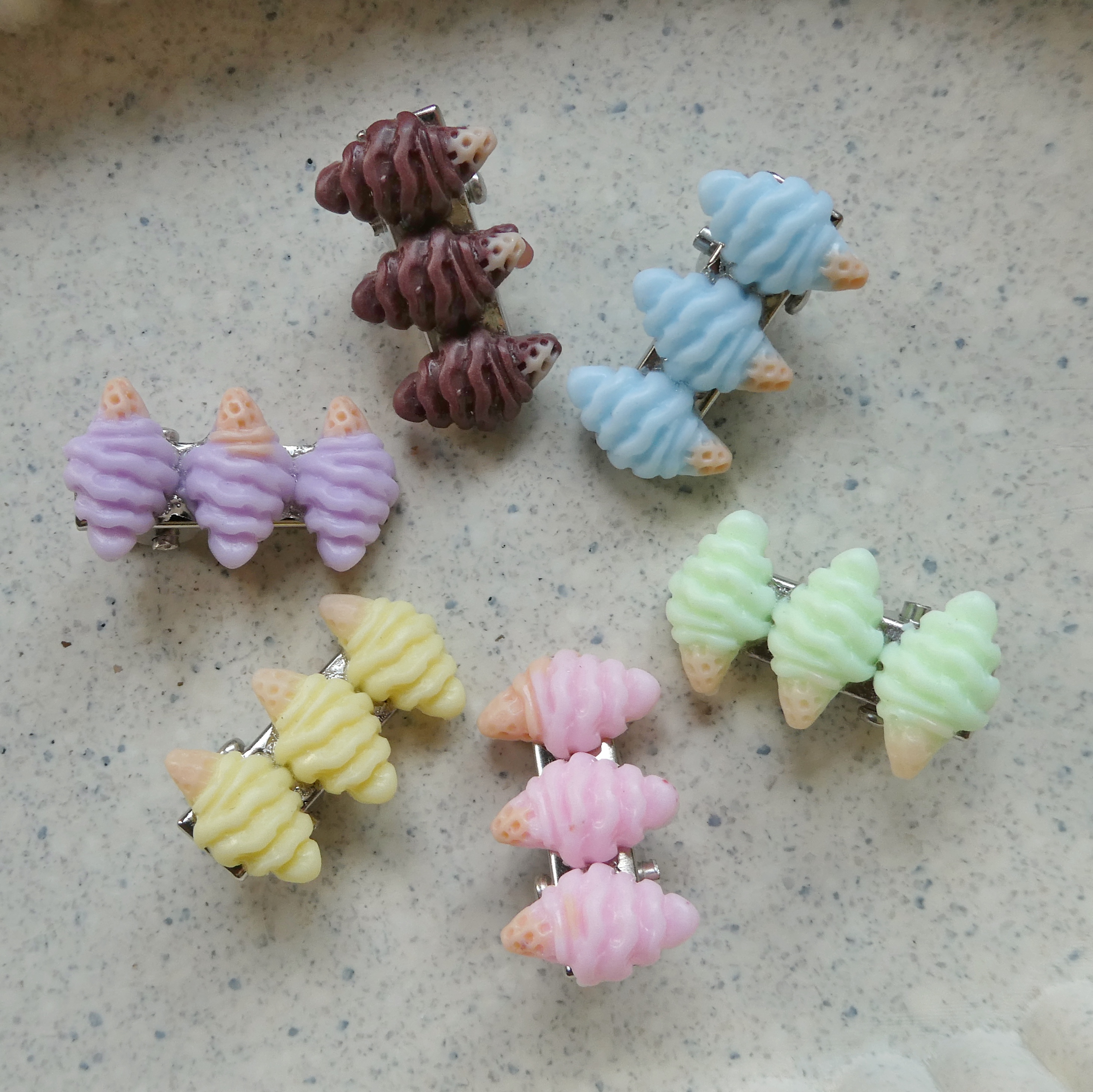 Mini ijsjes | alligator clip