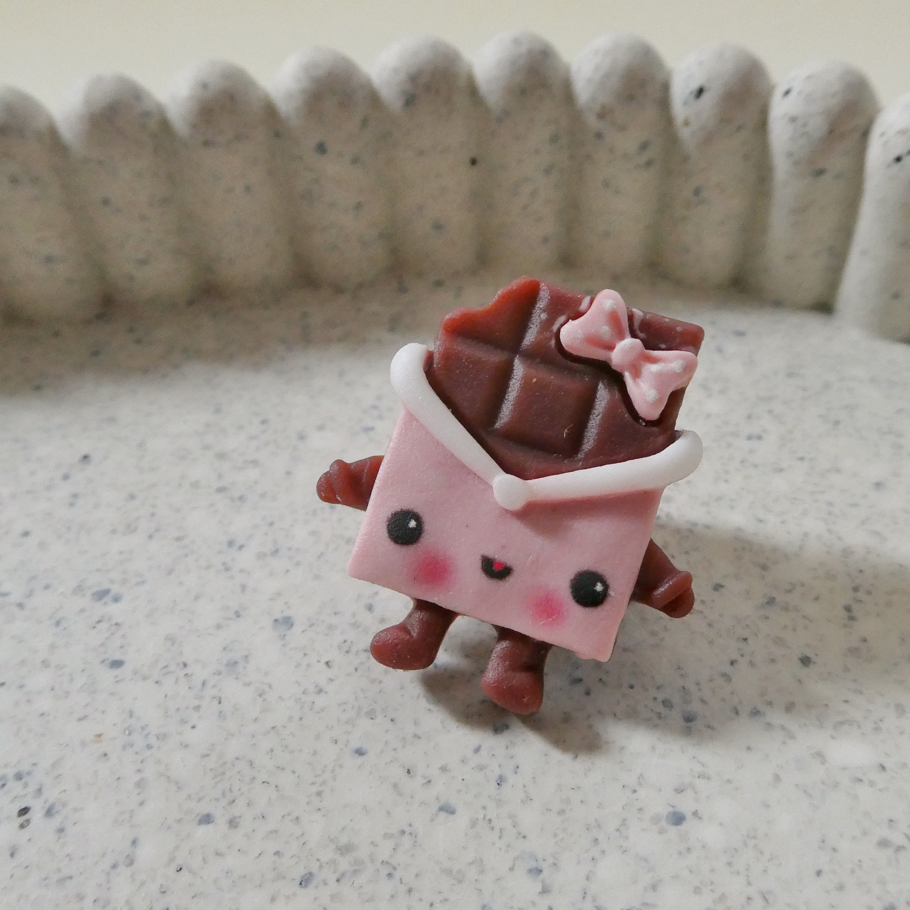 Chocolaatje - kleding pin