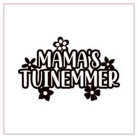 Mama's tuinemmer bloemen | DIY-stickers moederdag