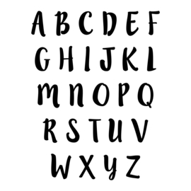 Alfabet lillybelle | muursticker