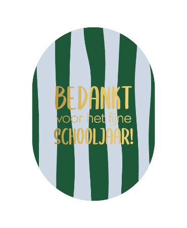 Bedankt | fantastisch schooljaar groen | kaart