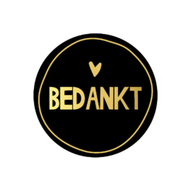 Bedankt | sticker