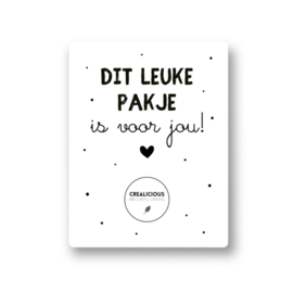 Dit leuke pakje is voor jou | 70 x 54