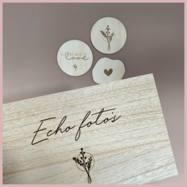 Echo foto's | houten doosje