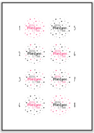 Traktatiestickers hartjes | meisje