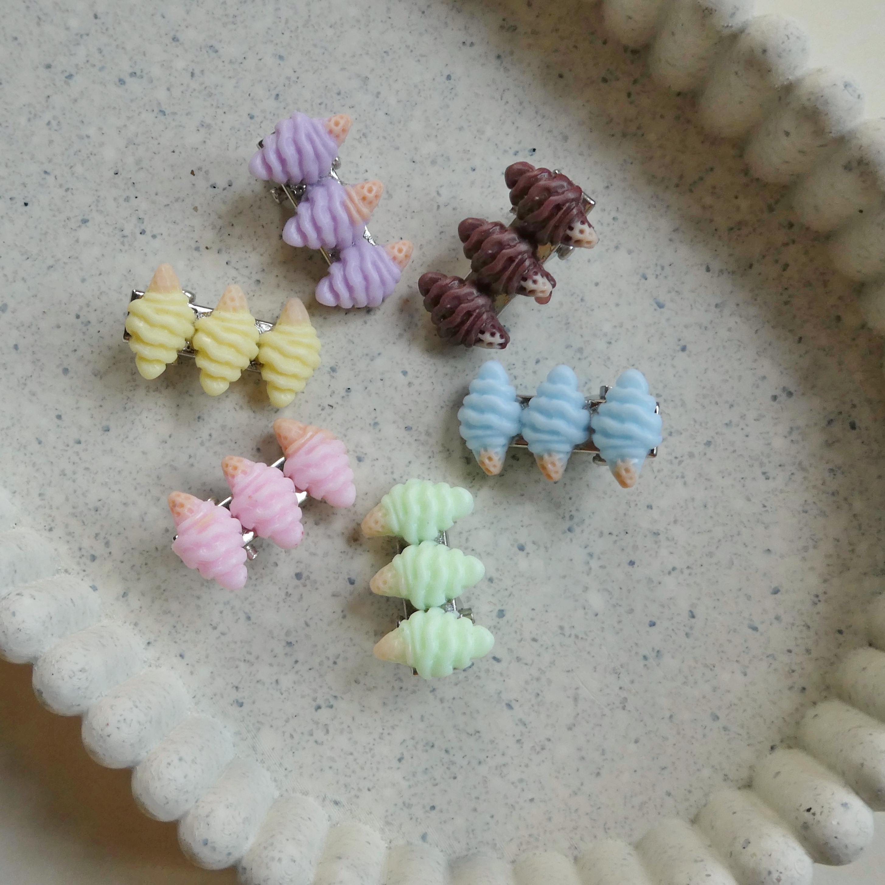 Mini ijsjes | alligator clip