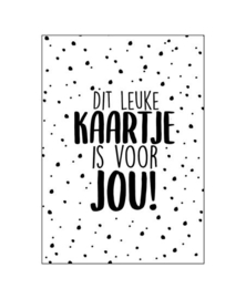 Dit leuke kaartje is voor jou! | kaart