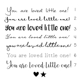 You are loved little one!