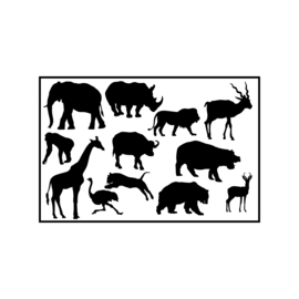  Jungle dieren | statische raamstickers