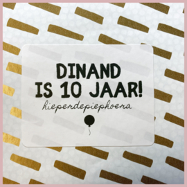 Naamsticker ballon hieperdepiephoera