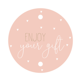 Enjoy your gift | cadeaukaartje