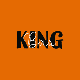 King/queen | naam op tekst | strijkapplicatie