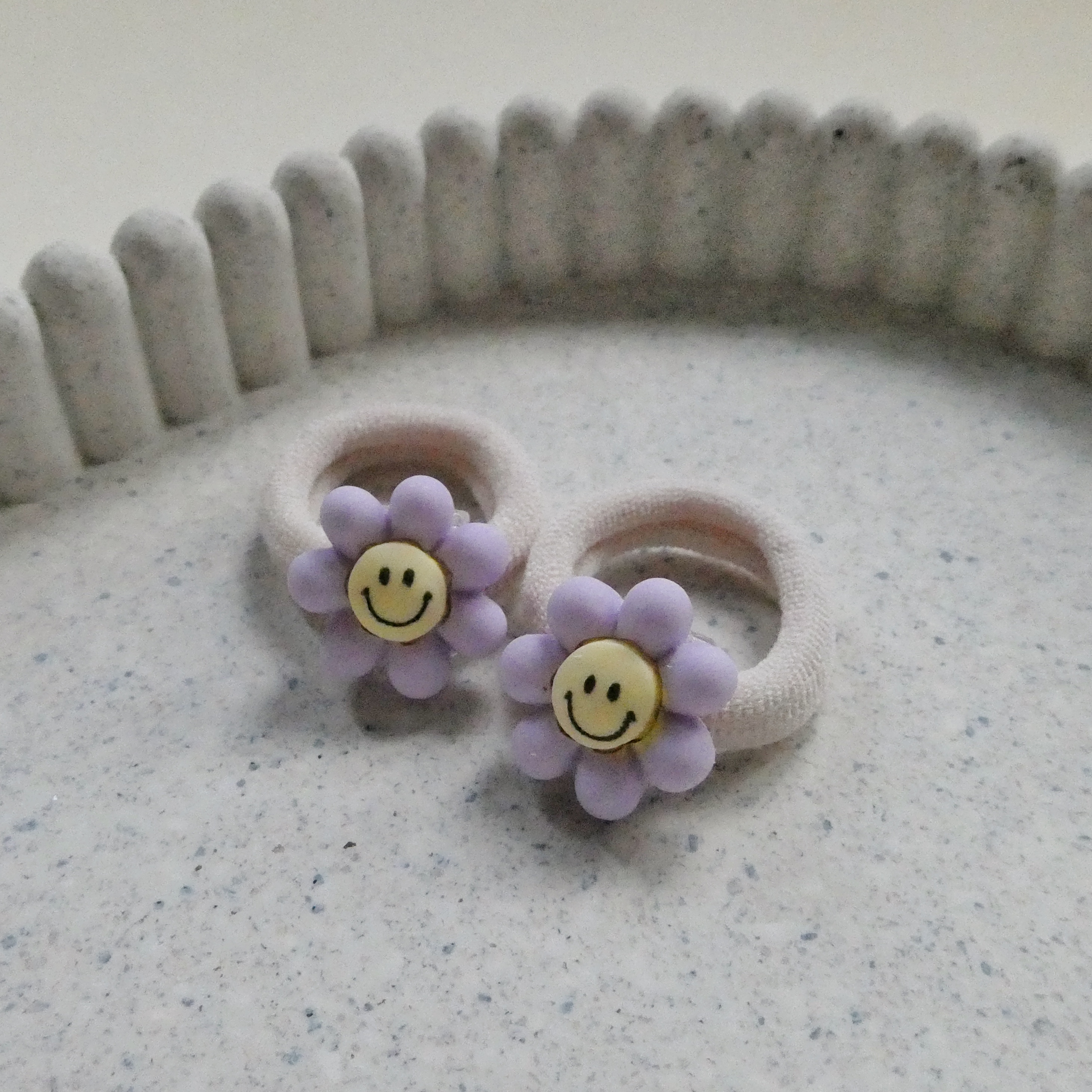 Happy flowers - haarelastiekjes