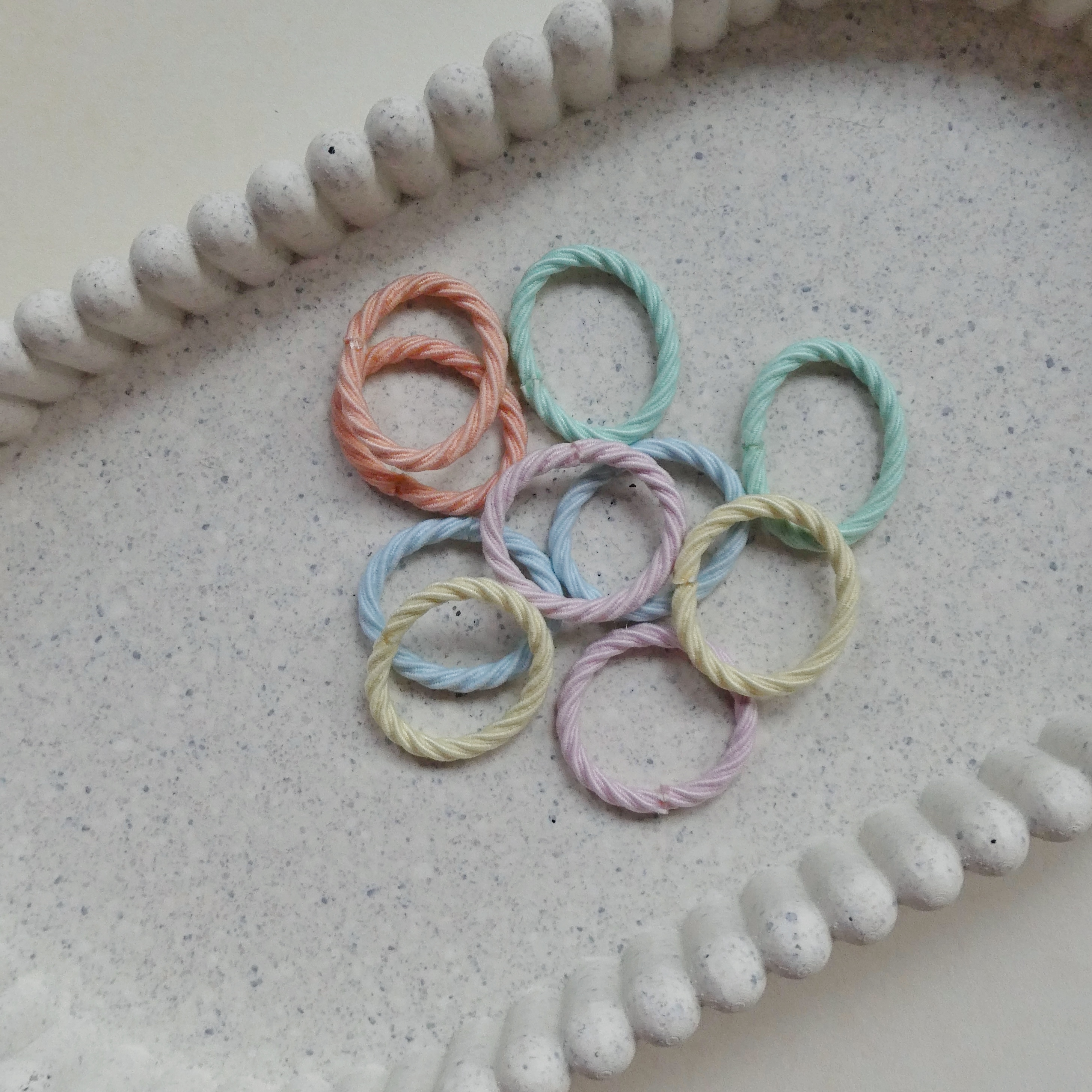 Pastel -  mini elastieken