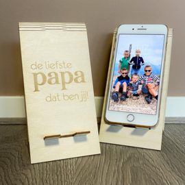 De liefste papa dat ben jij! | telefoonhouder