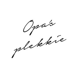 Opa's plekkie | strijkapplicatie