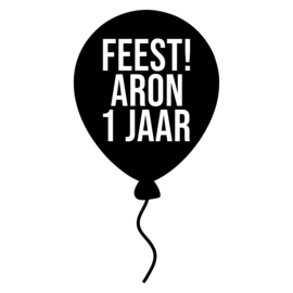 Hoera - ballon | raamsticker