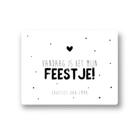 Vandaag is het mijn feestje - hartje