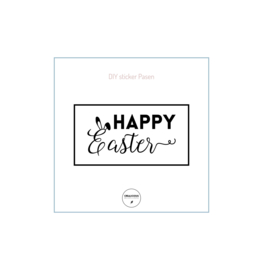 DIY sticker happy Easter