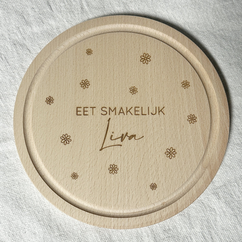 Ontbijtplankje madeliefjes