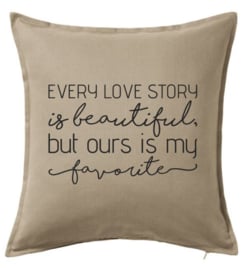 Every love story is beautiful ... | kussenhoes
