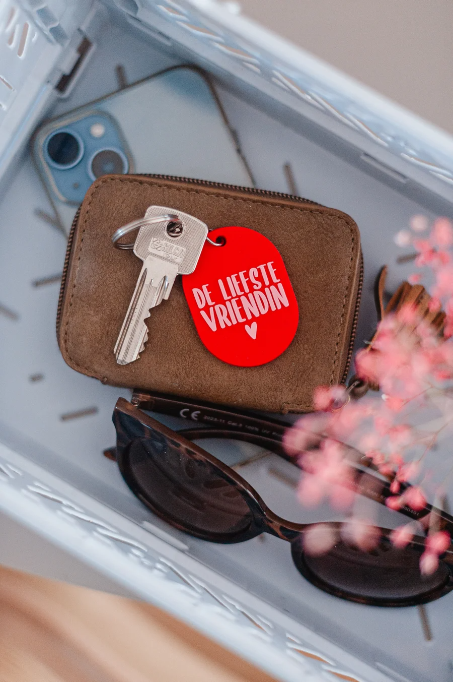 Ovale sleutelhanger 'de liefste vriendin'