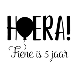 Hoera! - sierlijk | raamsticker