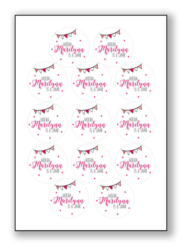 prinses benzine Sympton Stickers met naam en leeftijd | meisje | GEPERSONALISEERD | CreaLicious |  kids | gifts | lifestyle