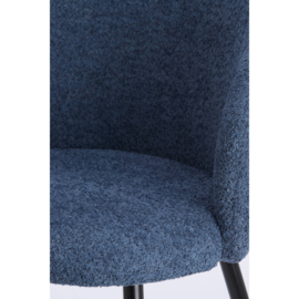 Eetkamerstoel Radaja donker blauw / zwart