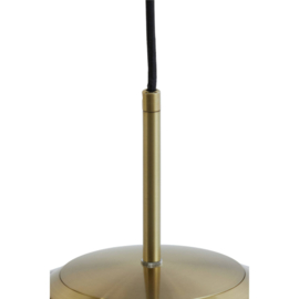 Hanglamp Ø30cm MAGDALA glas licht grijs+goud