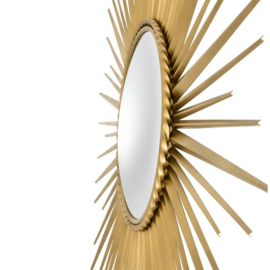 Mirror Helios vintage brass finish