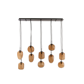 Hanglamp Mezza glas bruin 10L