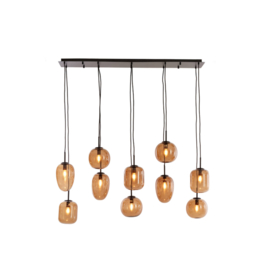 Hanglamp Mezza glas bruin 10L