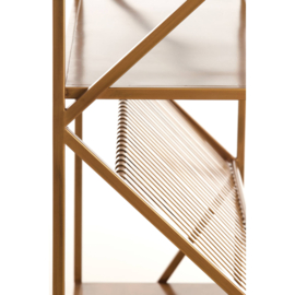 Kast open 120x40x160 cm EZRA antiek brons