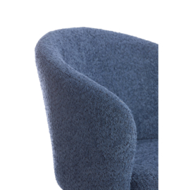 Eetkamerstoel Radaja donker blauw / zwart