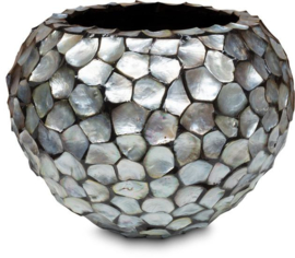 Pot Mother of pearl Silver/Blue